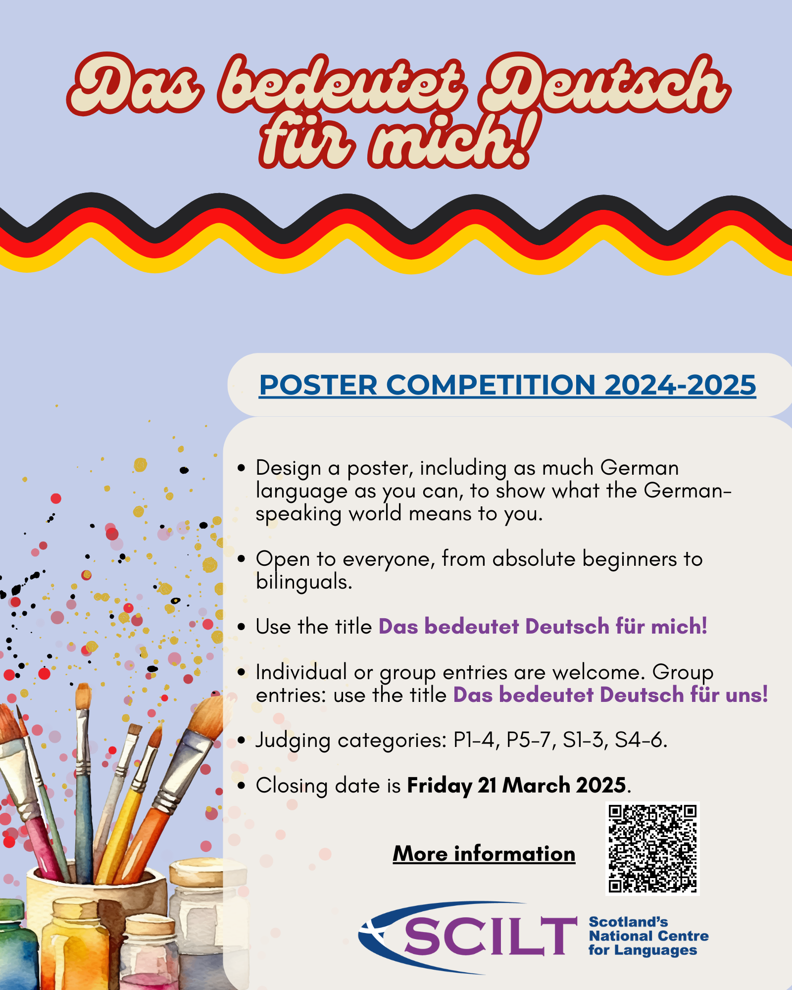 poster promoting German poster competition poster promoting German poster competition